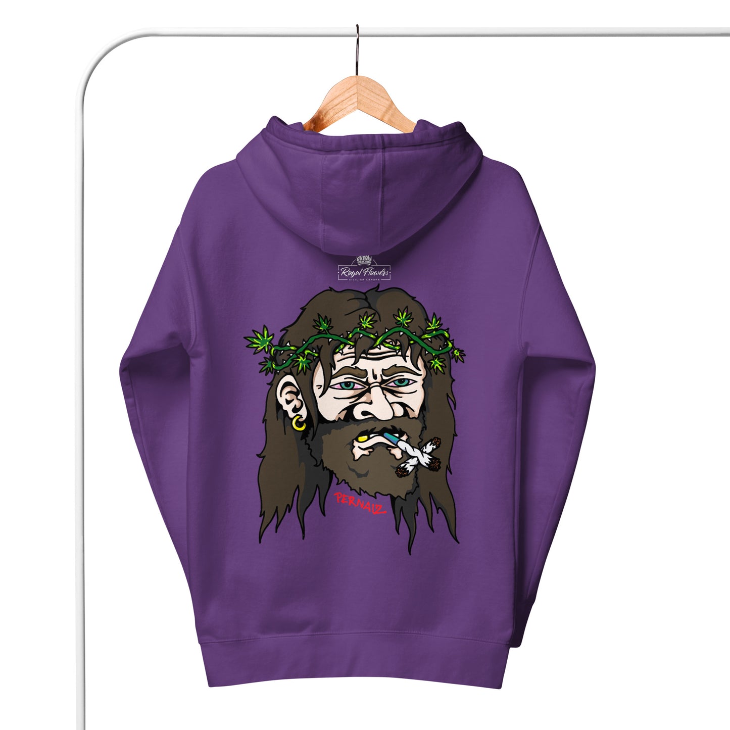 Royal Flower x Pernaiz | Felpa con ricamo