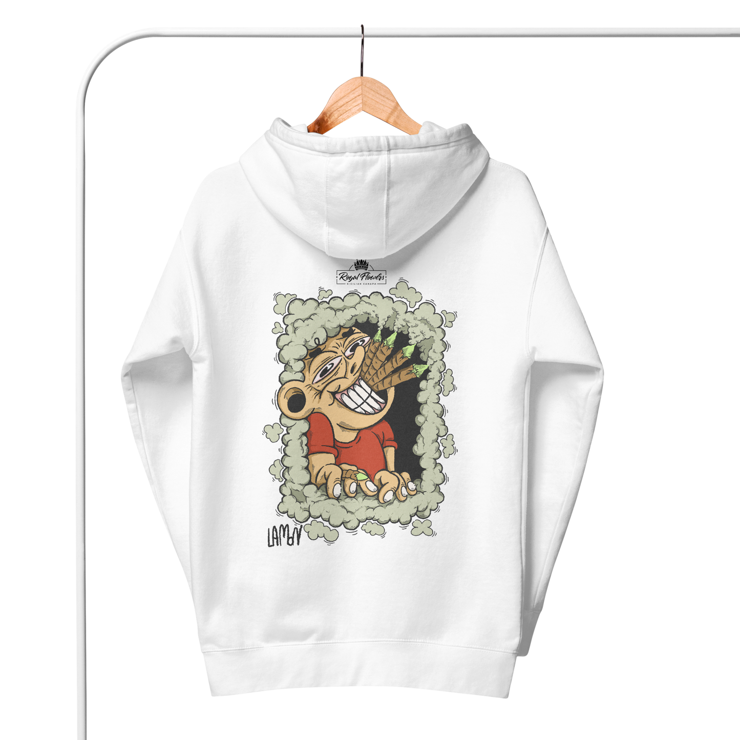 Royal Flower x LA.MON | Felpa con ricamo