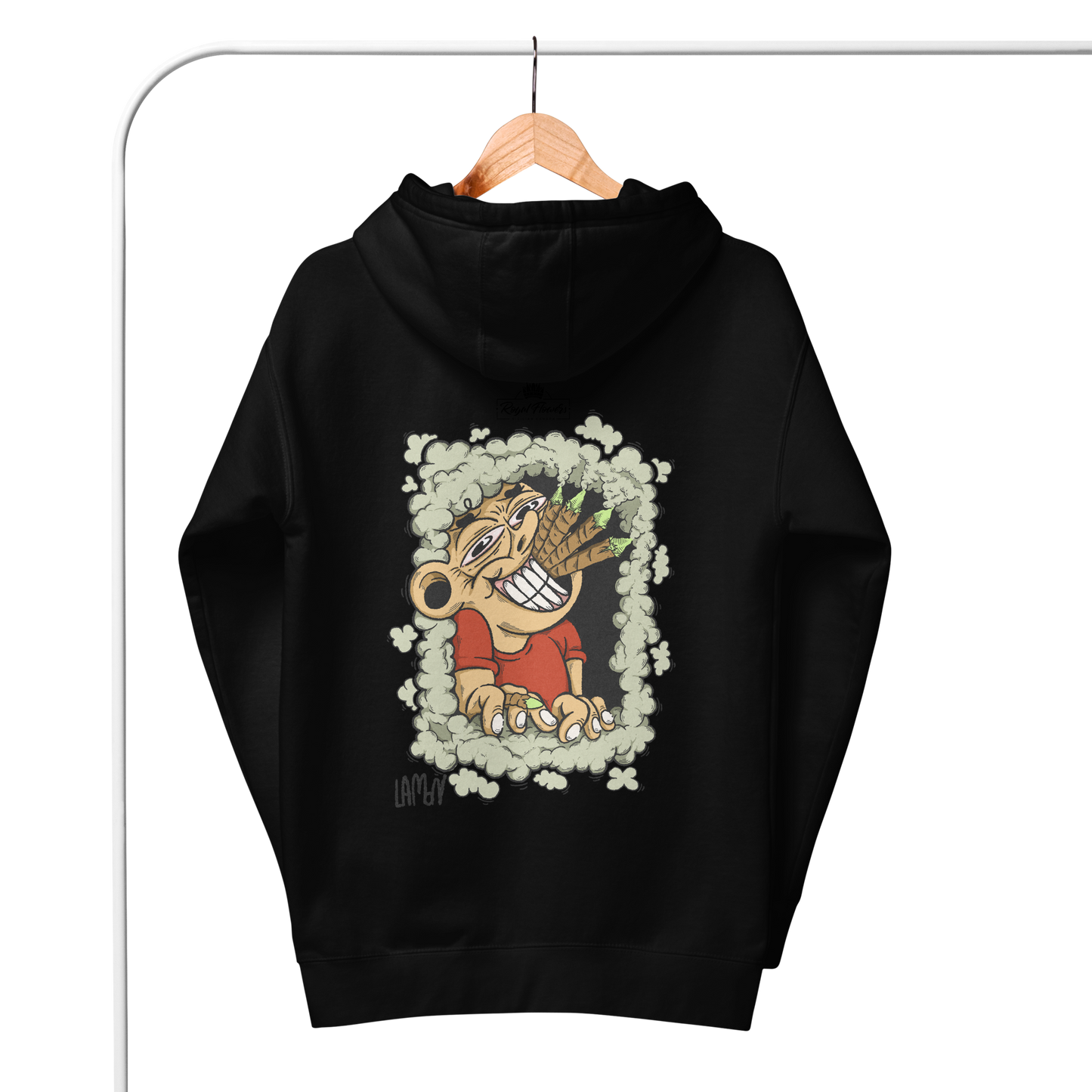 Royal Flower x LA.MON | Felpa con ricamo