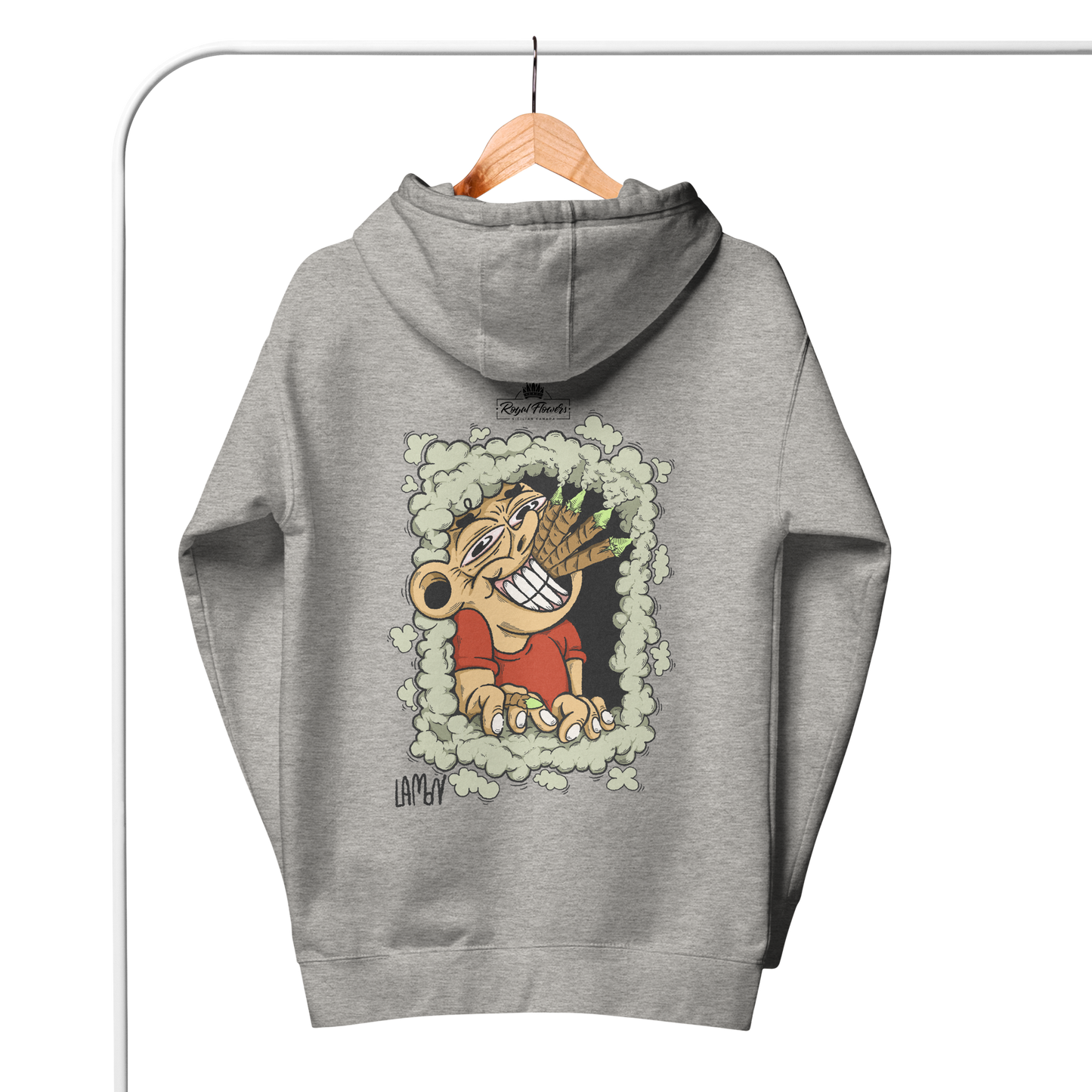 Royal Flower x LA.MON | Felpa con ricamo