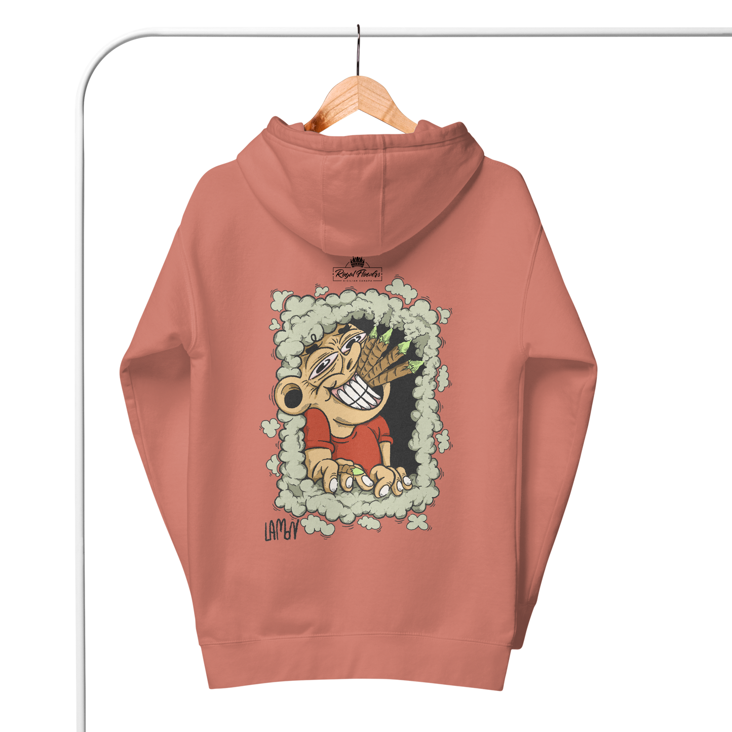 Royal Flower x LA.MON | Felpa con ricamo