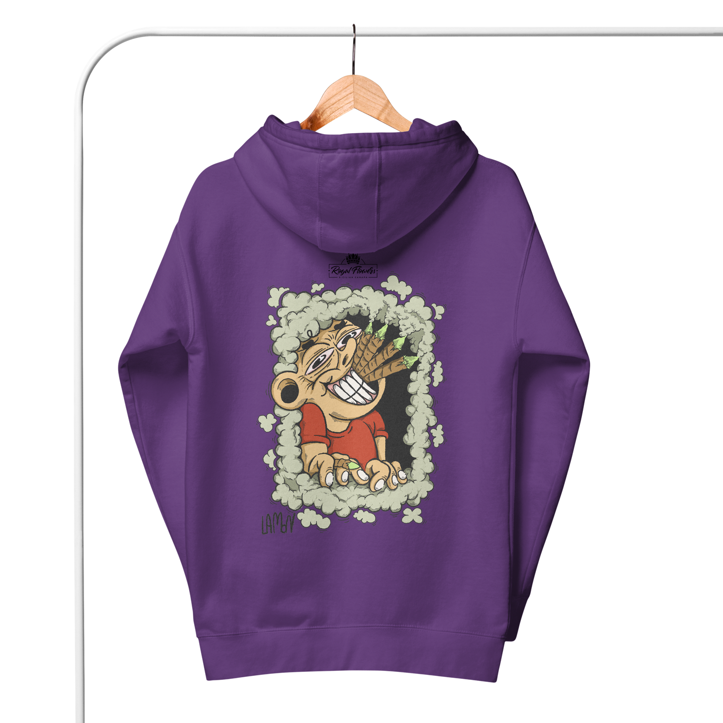 Royal Flower x LA.MON | Felpa con ricamo