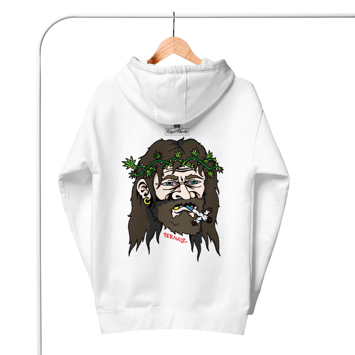 Royal Flower x Pernaiz | Felpa con ricamo